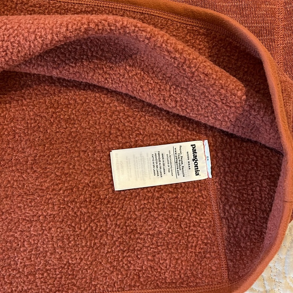 Patagonia W’s Better Sweater 1/4 Zip Performance Fleece Pullover L~Century Pink - Picture 10 of 12